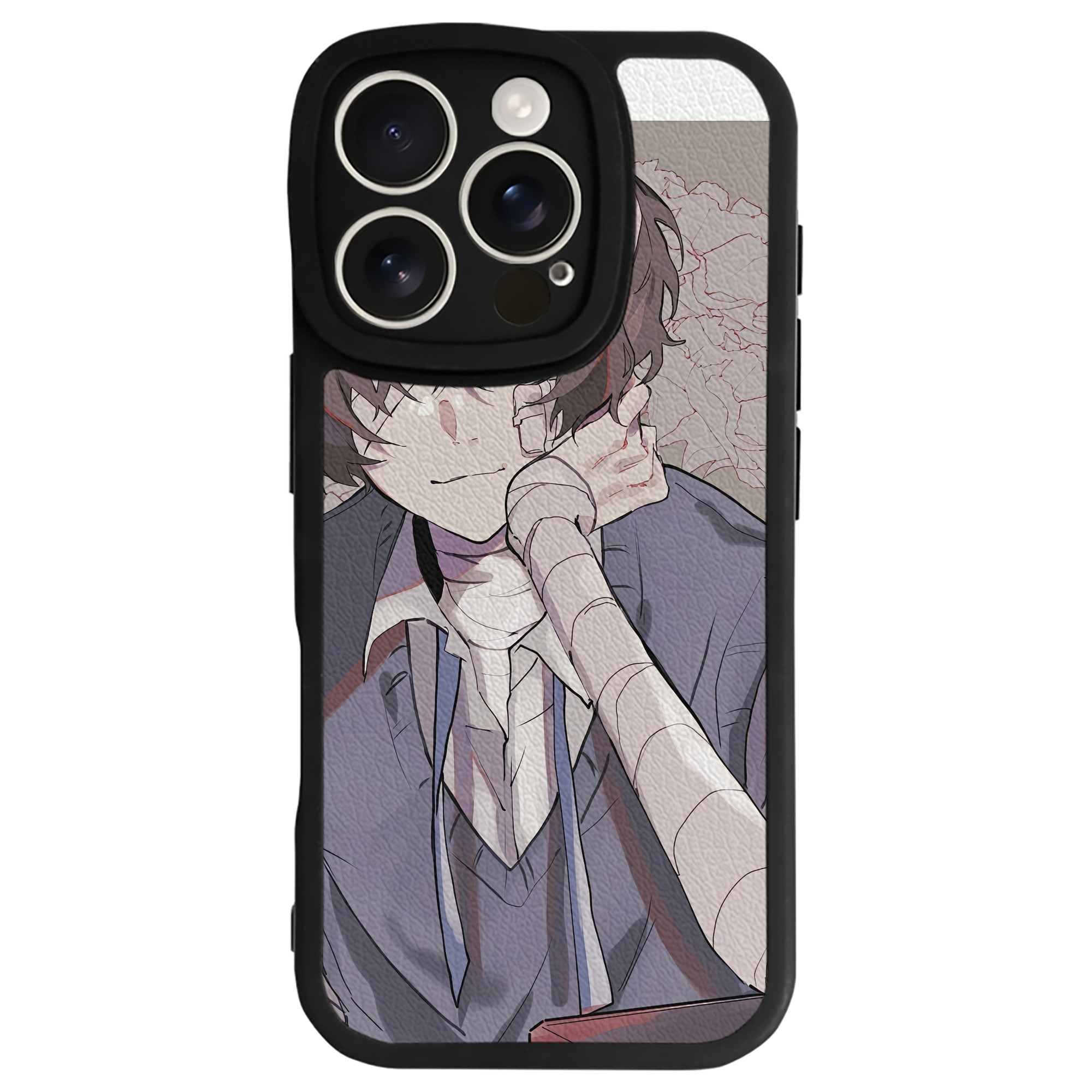 （画像用） 文豪ストレイドッグス Bungo Stray Dogs 【iPhone 16シリーズ対応】シリコンスマホケース（レザー調） 材質：シリコン